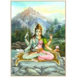 Ardhanareeshwara meditating